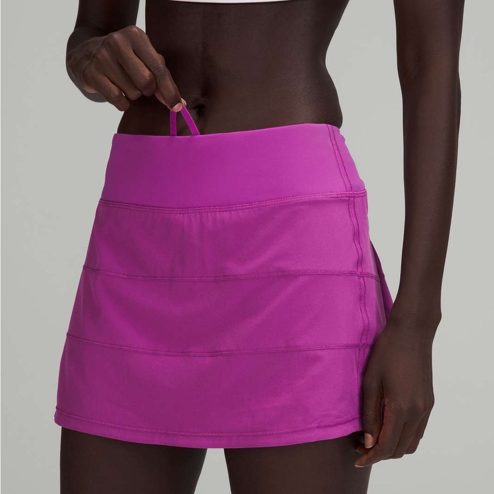 - NWT Lululemon Vivid Plum pace rival skirt